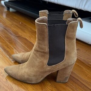 Steve Madden Tan Suede Heeled Boots